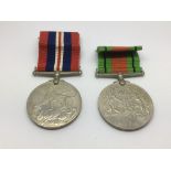 Two GB WW2 medals and paperwork - NO RESERVE