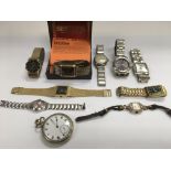 A collection of various vintage watches.