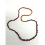 Another amber bead necklace, approx 12.2 g.