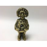 Vintage brass Gollywog money bank