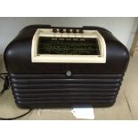 2 vintage Bush Bakelite toaster style radio, type