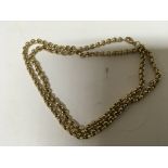 A 9carat gold belcher link chain weight 22g