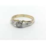 An 18ct gold solitaire diamond ring, approx.10ct,