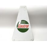 Old triangular sign for Castrol