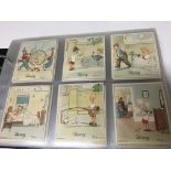 An album of cigarette card sets including J Wix “ Henry “ cards