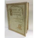 A signed limited edition book 'Poems Of Passion And Pleasure' by Ella Wheeler Wilcox and pictured by