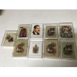 A collection of 9 large size sets of cigarette cards including Players Old Inns series 1 and 2