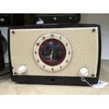 A Vintage Philips Music Bakelite clock radio 342a. Plus a Ferguson 352C Bakelite radio.