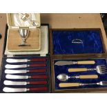 3 silver plated plated Cutlery cases - NO RESERVE