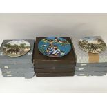 A collection of twelve collectors plates, eight by Wedgwood depicting farming scenes and four of