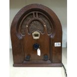 A Philco cathedral radio model 52B.