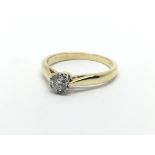 An 18ct gold solitaire diamond ring, approx.25ct,