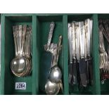 A silver plated Viners Cutlery set.
