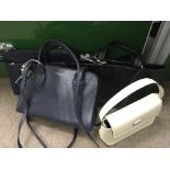 3 Radley leather handbags, and 1 Burberry Leather handbag.