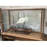 A cased model of the cutty Sark in a fitted case 8