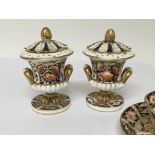 A pair of 19th century Royal crown Derby porcelain