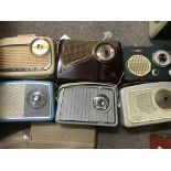 6 vintage transistor radios