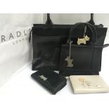 Four Radley items including two bags and two purse