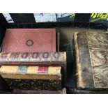 A collection of 18th and 19th century books and a