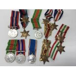 A collection of WW2 medals.