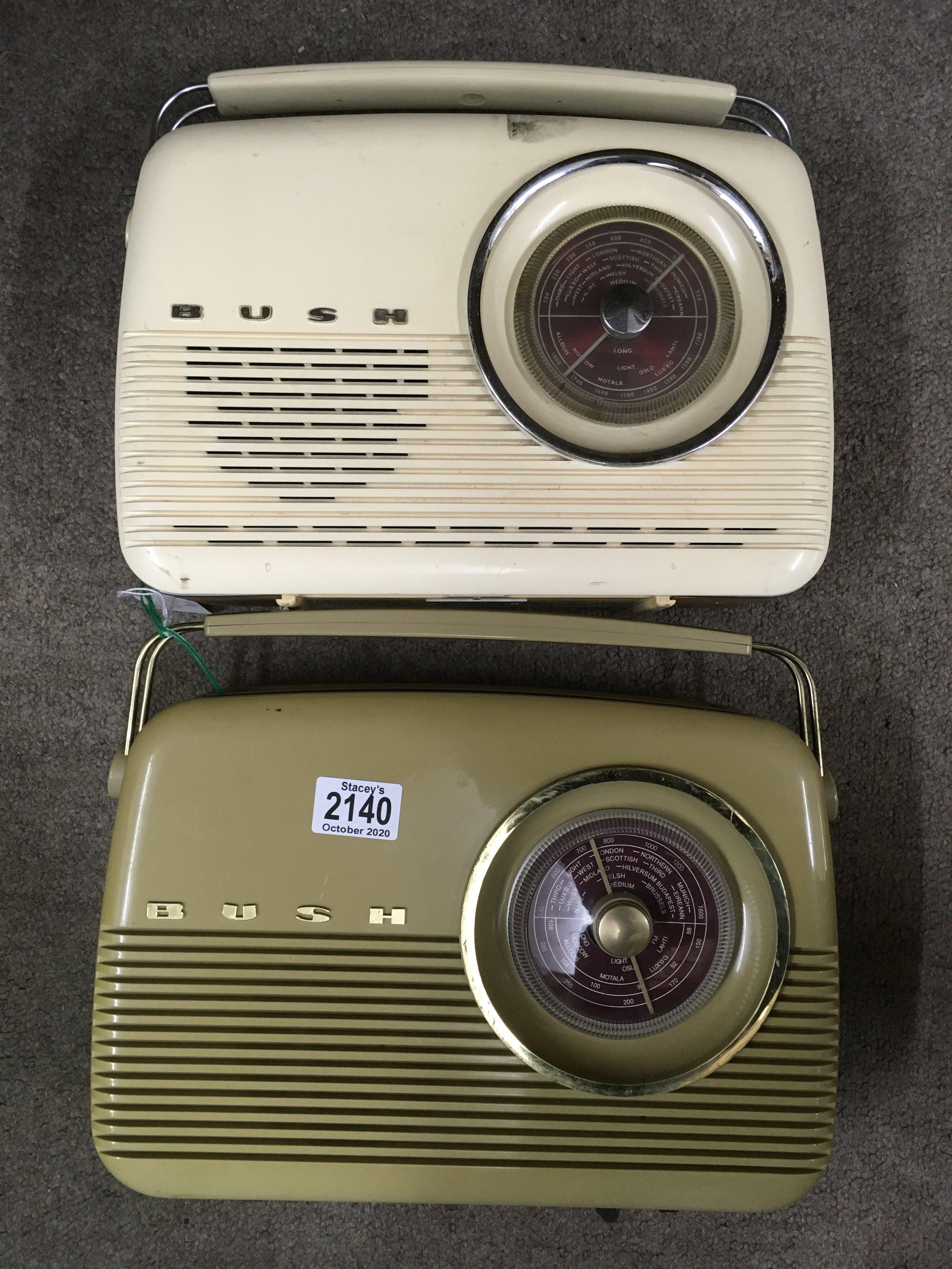 Original Bush transistor radio TR82D plus a later