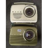 Original Bush transistor radio TR82D plus a later