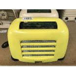 KB model FB10 (toaster design) yello Bakelite radi