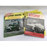 A collection of vintage motor sport magazines and