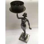 Art Deco Banksway figural table lamp, modelled dan