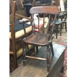 A Victorian oak child’s chair