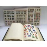 Six albums of GB and world stamps.