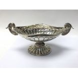 A small sterling silver footed bowl. 22 x 10 x 9.5