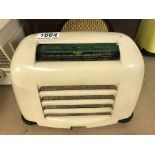 KB model FB10 (toaster design) cream Bakelite radi