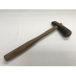An unusual 19th Century horn hammer.