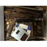 3 boxes of good woodworking tools including wood p