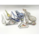 A collection of Chinese porcelain ladles.