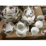 A collection of Royal Albert tea and dinner China.