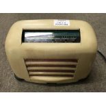 KB model FB10 (toaster design) cream Bakelite radi