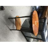 A French inlaid Rosewood occasional table the oval