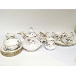 A decorative Paragon porcelain tea set the Malandi