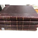 4 Volumes of The Imperial Shakespeare with notes by Charles Knight..