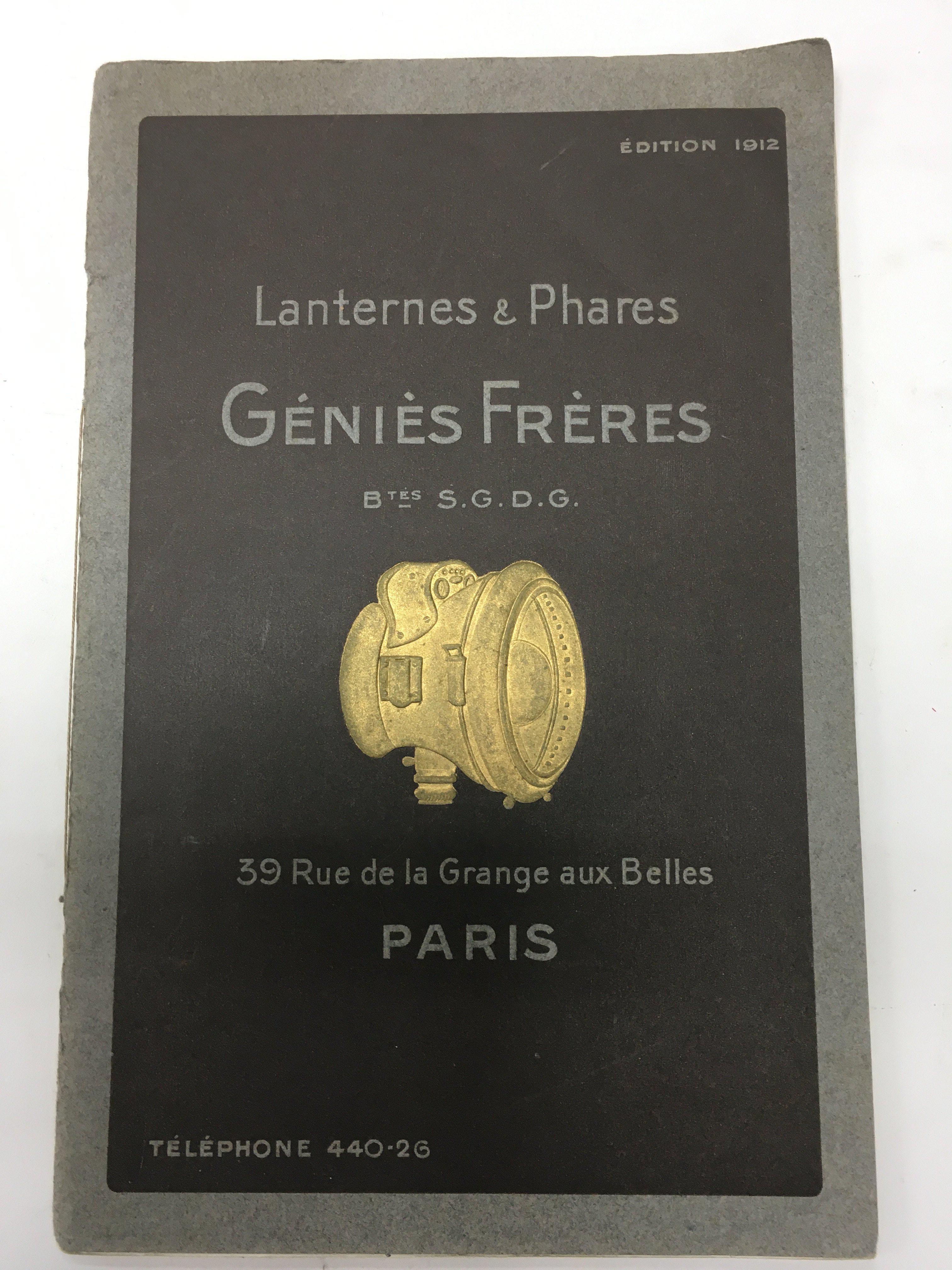 Early French pamphlet dated 1912 titled Lanternes