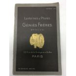 Early French pamphlet dated 1912 titled Lanternes