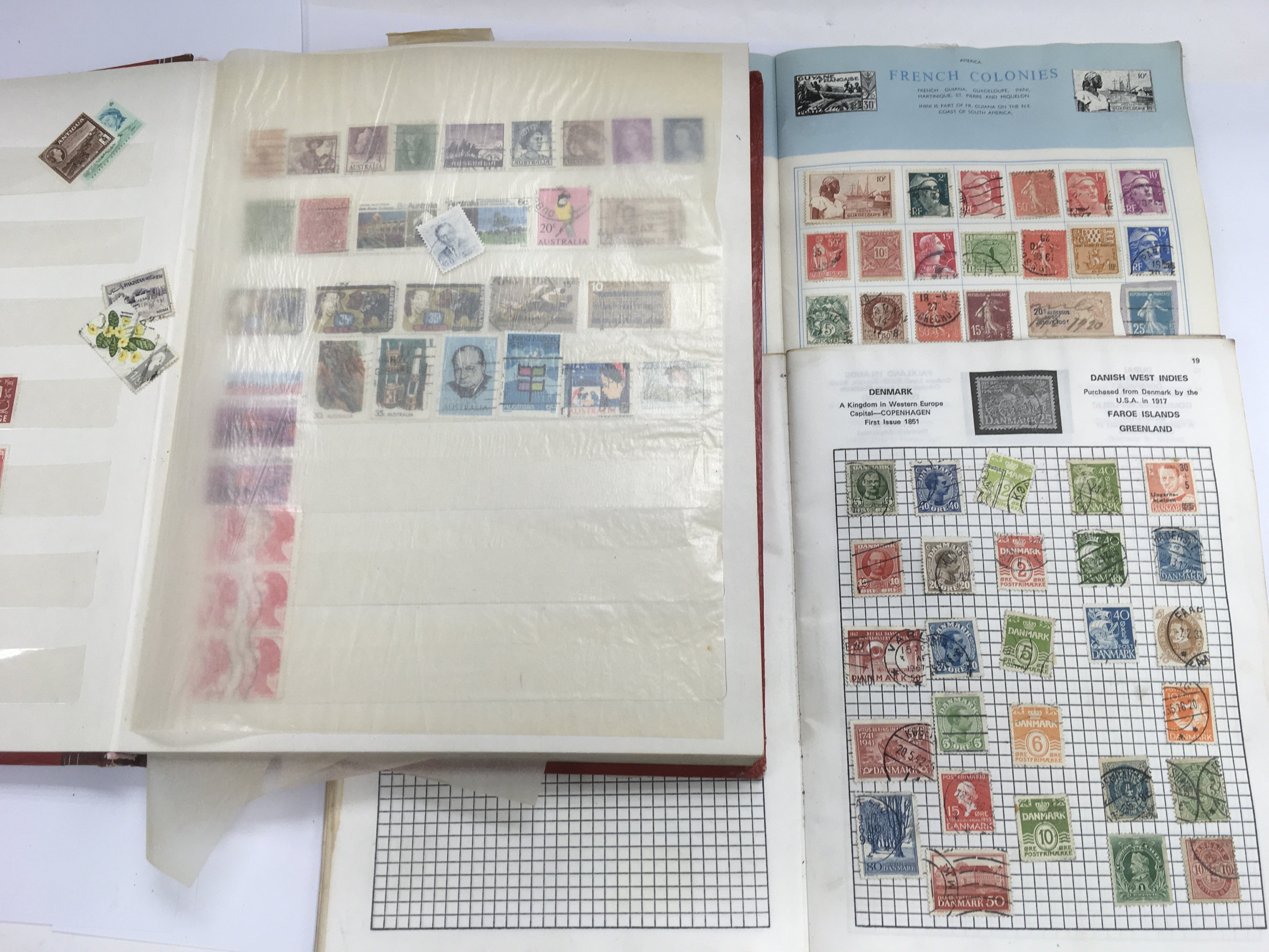 A collection of used stamps in albums and loose.