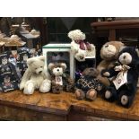A collection of Teddy bears including Charlie Bears, Me to You, Merrythought and Boyd’s