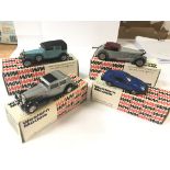 A collection of four western Models Cars. A 1936 B