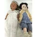 A 1930s Bride Doll and one other (2)