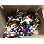 A collection of 30 wwe figures.