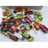 A collection of unboxed playworn matchbox super ca