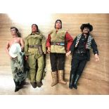 A collection of Lone Ranger Figures.(4)